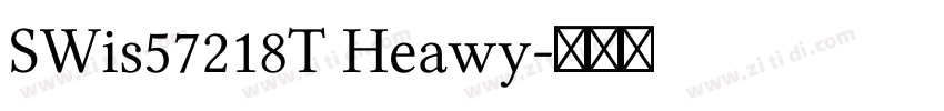SWis57218T Heawy字体转换